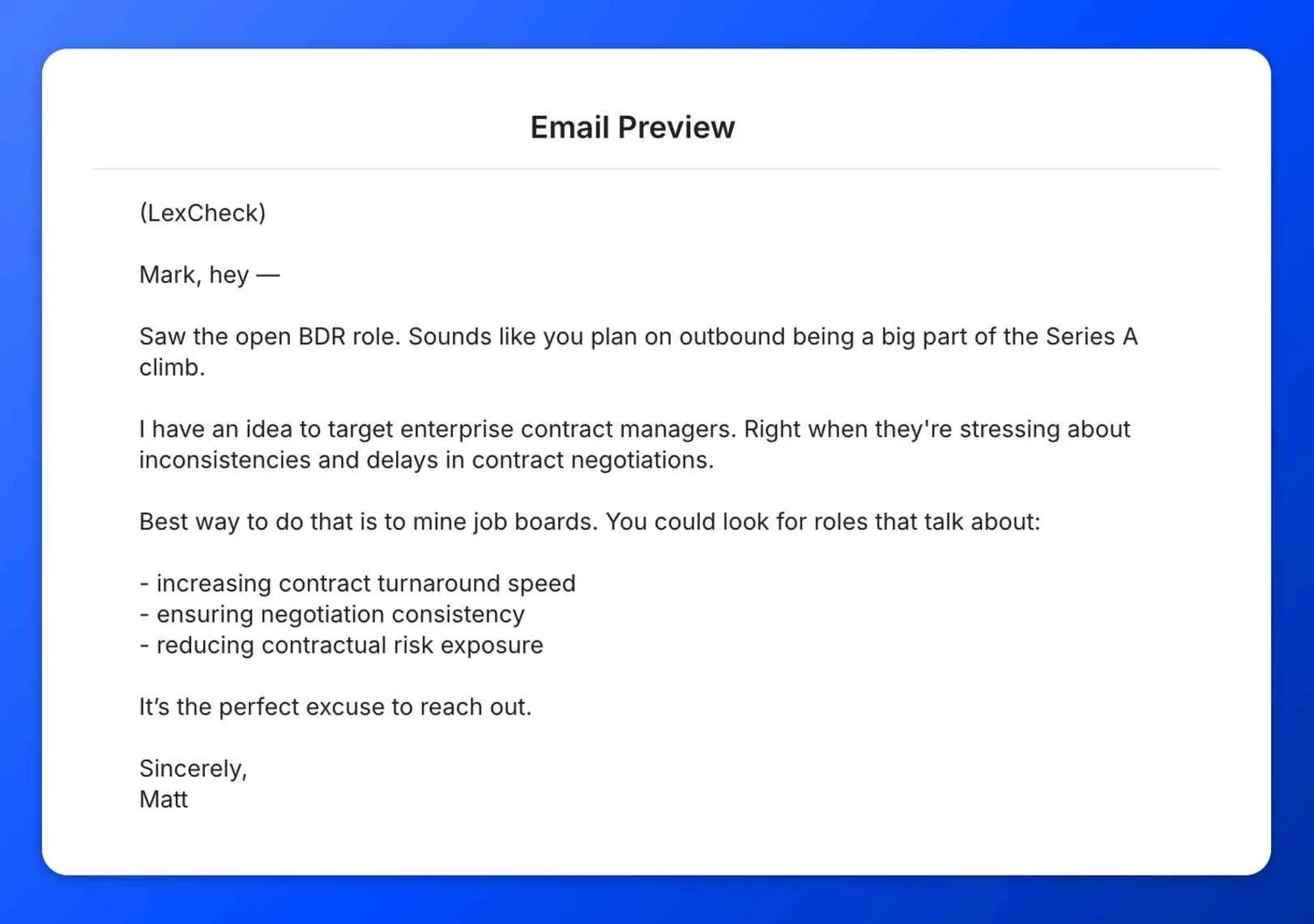 A book with the title 'The Cold Email Handbook'