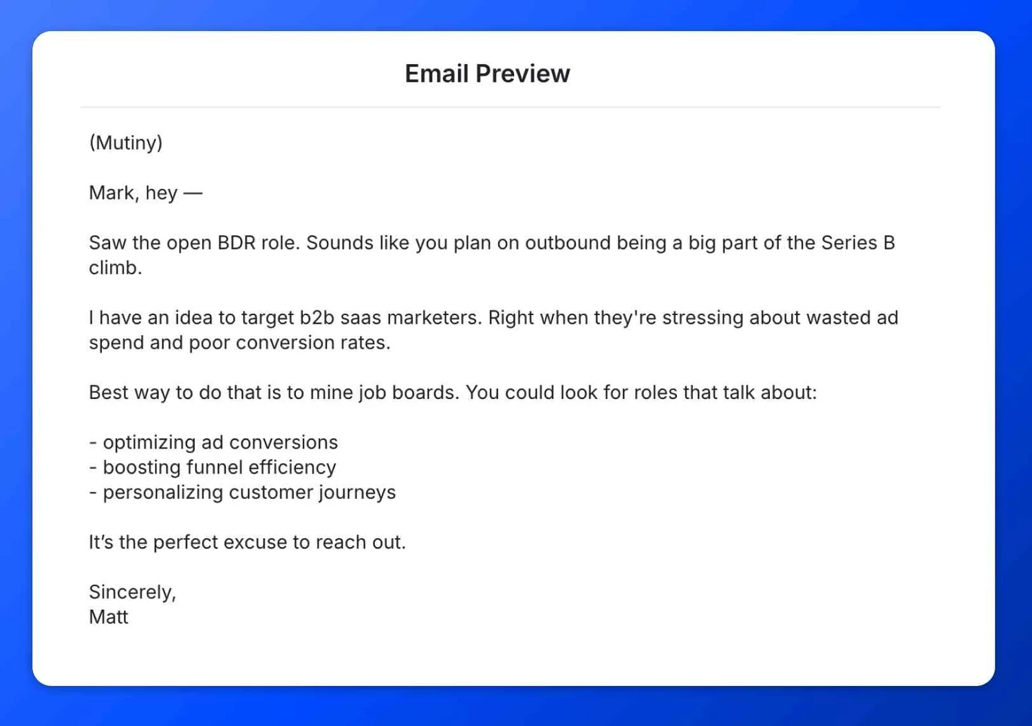 A book with the title 'The Cold Email Handbook'